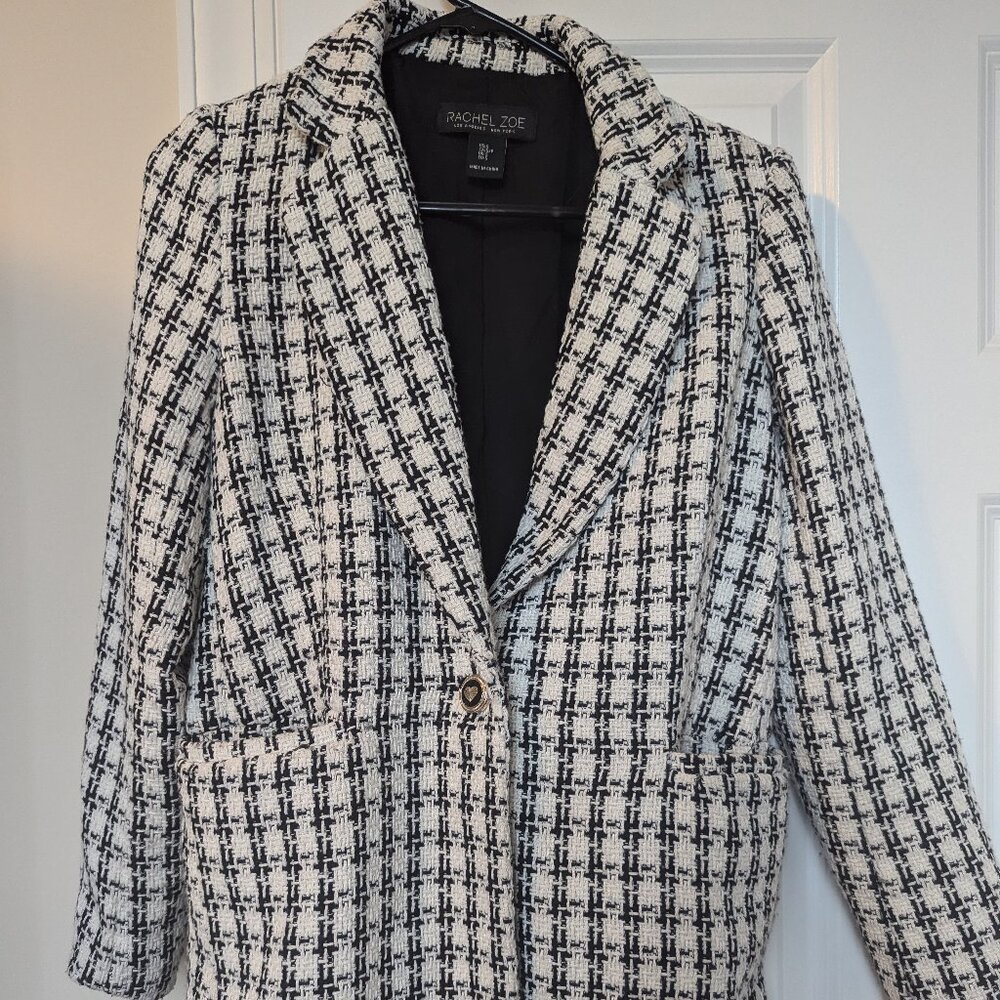 Black and White Patterned Jacket